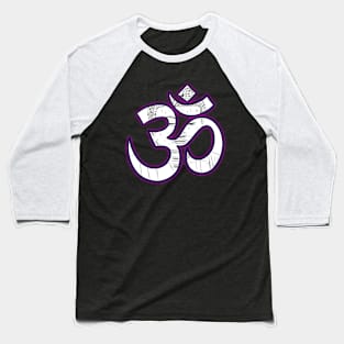 Om White Baseball T-Shirt